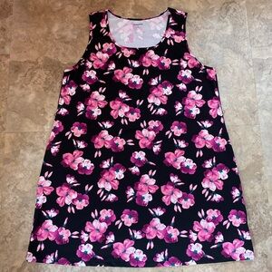 Lands’ End Jersey Sleeveless Swim Cover Up 1X 16-18